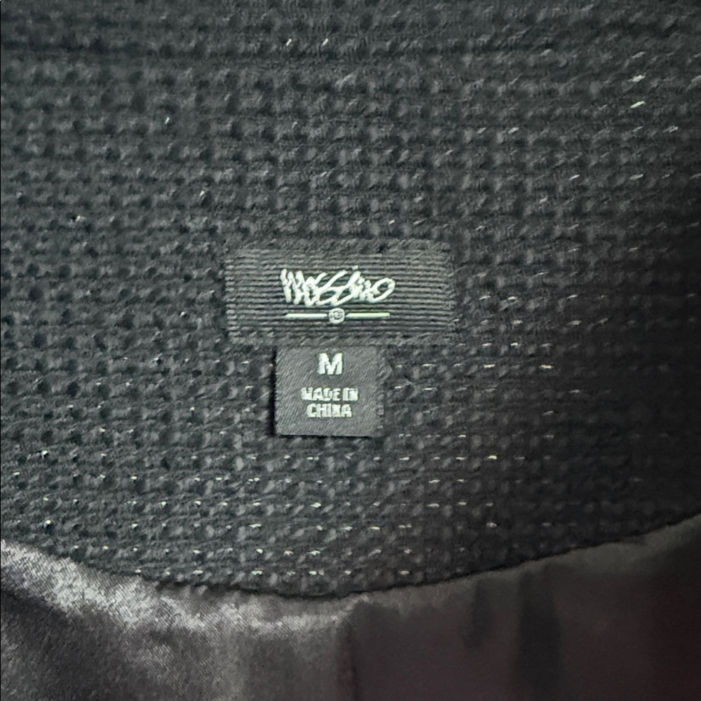 Vintage Look Mossimo Cropped Black Jacket size M - Picture 7 of 12
